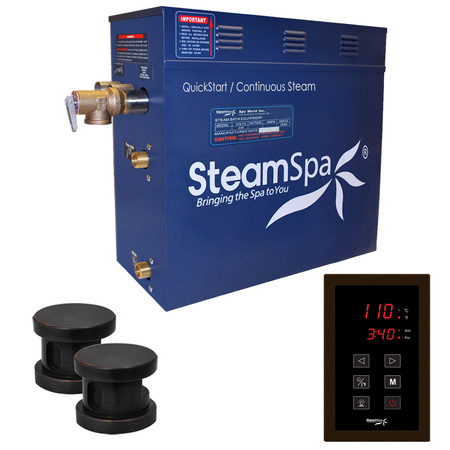 STEAMSPA Oasis 12 KW QuickStart Bath Generator in Oil Rubbed Bronze OAT1200OB